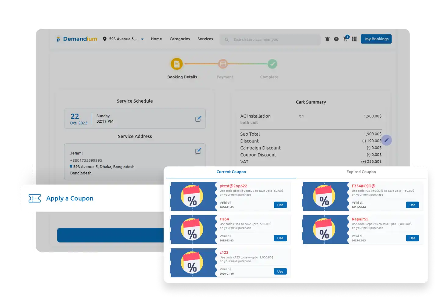 Flutter Web App Apply Coupon Feature