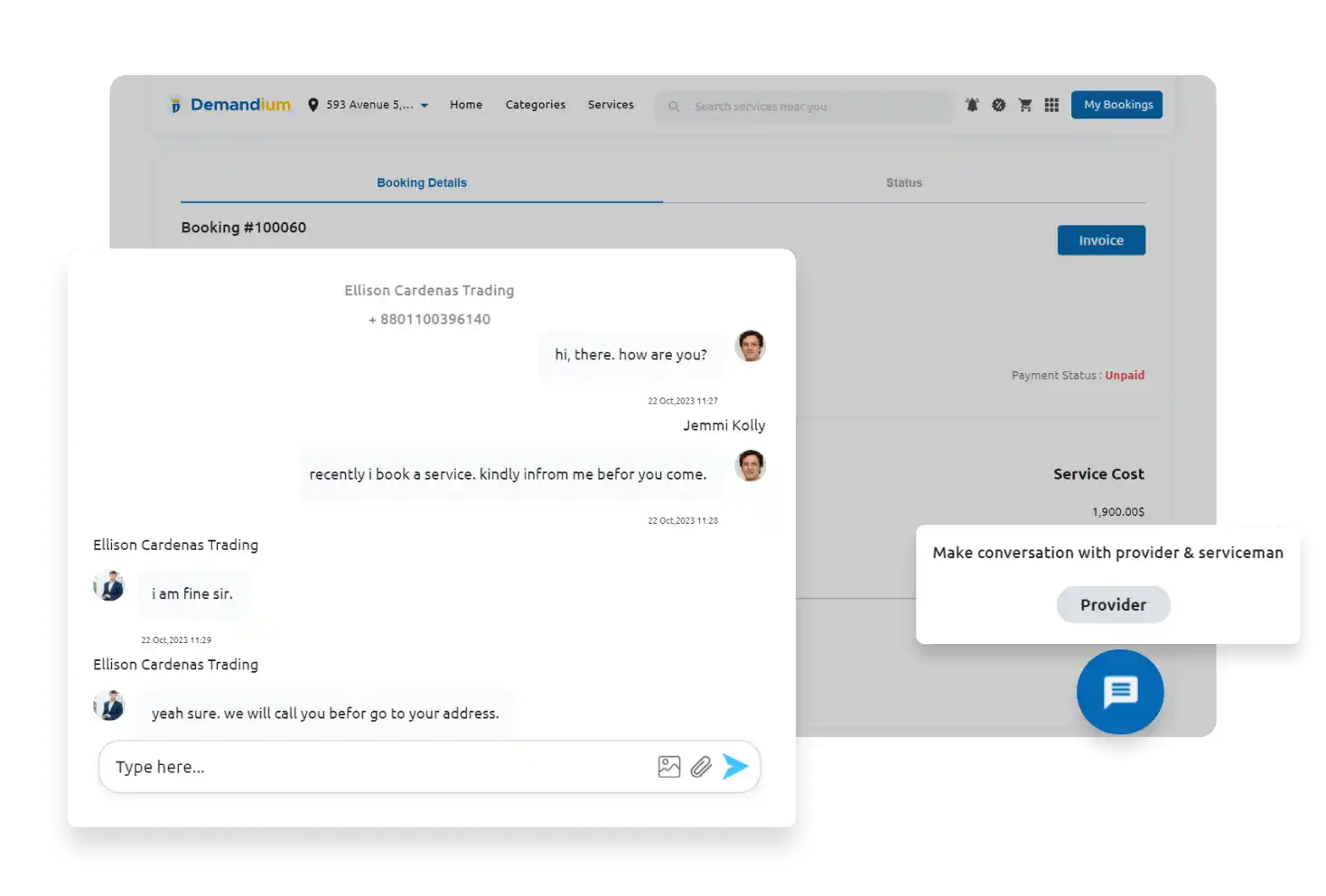 Flutter Web App Chat with Provider Feature