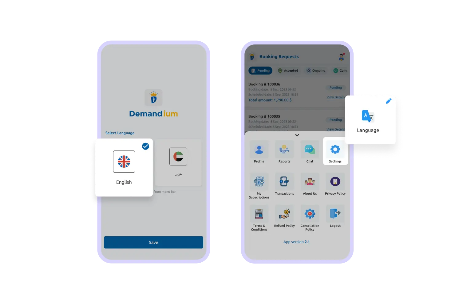 Provider App Multi language Feature