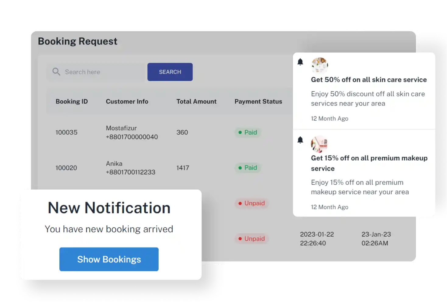 Provider Panel Notifications Feature