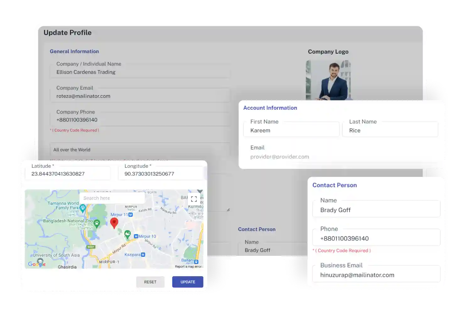 Provider Panel Profile Settings Feature